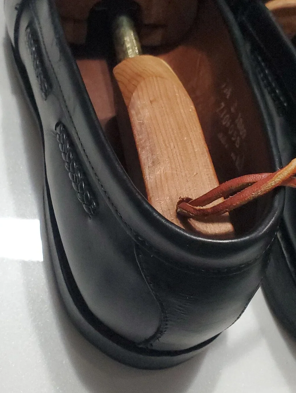 Allen Edmonds Cody Black Leather Tassel Loafer Dress Shoe Men Size 11 D USA